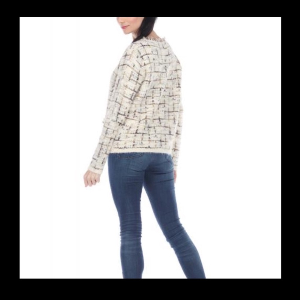 Women's Cream Tweed Jacket - Picture 2 of 8